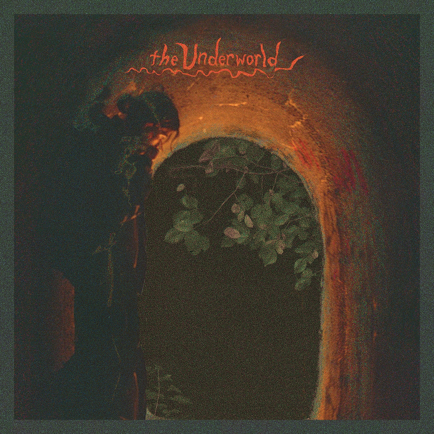 Sadurn The Underworld album cover with a dim archway and red title lettering